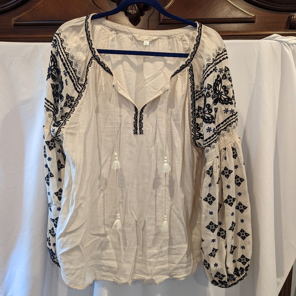 Anthropologie Odd Molly Embroidered Blouse